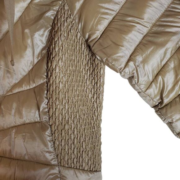 Bernardo Water Resistant Full Zip Packable Puffer Jacket Coat Taupe Medium - Picture 12 of 15